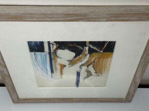 ADRIAN HEATH SIGNED ABSTRACT WATERCOLOUR FORM IN MOTION - ADDITIONAL PHOTO 6