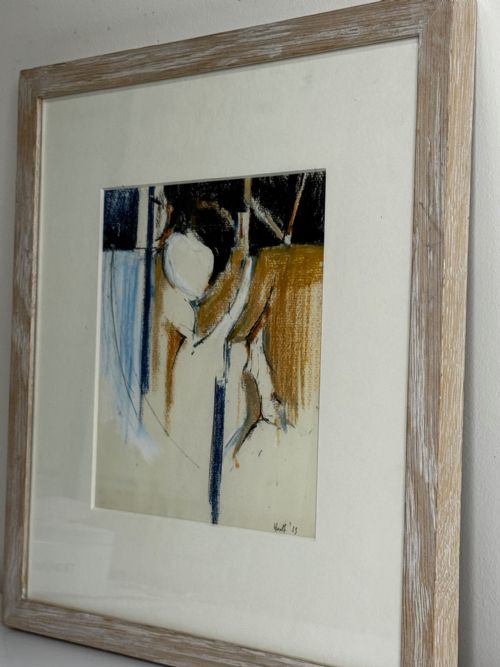 ADRIAN HEATH SIGNED ABSTRACT WATERCOLOUR FORM IN MOTION - ADDITIONAL PHOTO 8