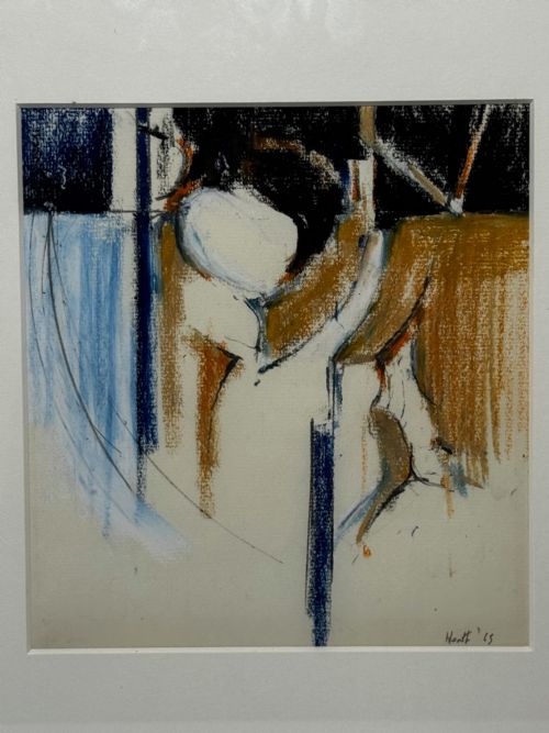 ADRIAN HEATH SIGNED ABSTRACT WATERCOLOUR FORM IN MOTION - ADDITIONAL PHOTO 9