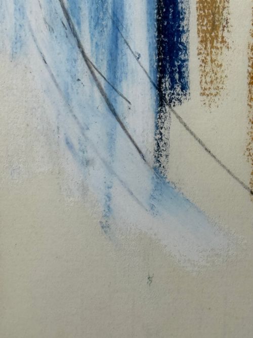 ADRIAN HEATH SIGNED ABSTRACT WATERCOLOUR FORM IN MOTION - ADDITIONAL PHOTO 13