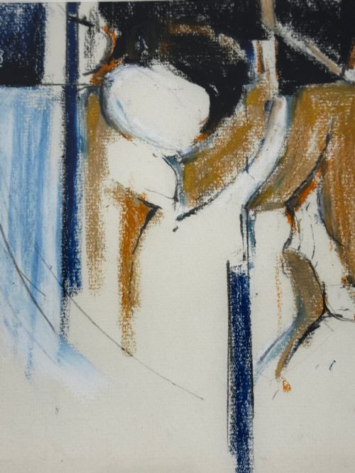 ADRIAN HEATH SIGNED ABSTRACT WATERCOLOUR FORM IN MOTION - ADDITIONAL PHOTO 27