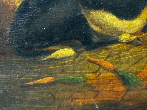 SHELTERING LIVESTOCK IN A BARN C1850 FOLLOWER OF THOMAS SIDNEY COOPER - ADDITIONAL PHOTO 3