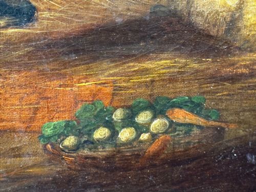 SHELTERING LIVESTOCK IN A BARN C1850 FOLLOWER OF THOMAS SIDNEY COOPER - ADDITIONAL PHOTO 4