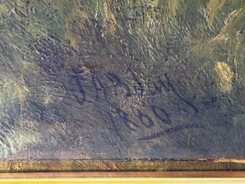 C1880 FOX HUNT ROYAL ACADEMYEXHIBITED EQUESTRIAN OIL PAINTING - ADDITIONAL PHOTO 1
