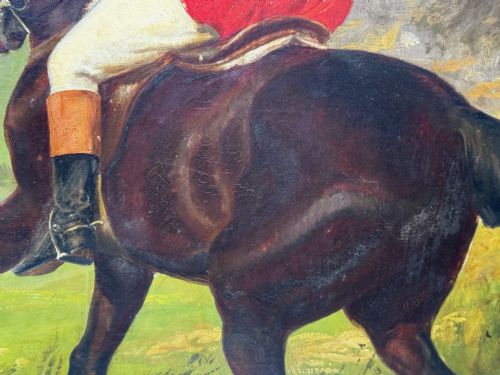 C1880 FOX HUNT ROYAL ACADEMYEXHIBITED EQUESTRIAN OIL PAINTING - ADDITIONAL PHOTO 12