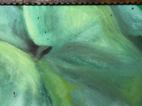 ROOSTER OF EMPORD ORIGINAL CATALAN FOLK OIL PAINTING - ADDITIONAL PHOTO 22