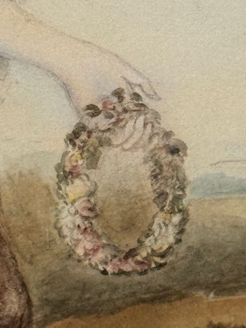 PAINTING AURORA ASCENDANT LADY JANE STANHOPE C 1785 - ADDITIONAL PHOTO 6