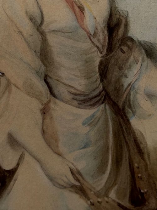 PAINTING AURORA ASCENDANT LADY JANE STANHOPE C 1785 - ADDITIONAL PHOTO 12