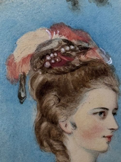 PAINTING AURORA ASCENDANT LADY JANE STANHOPE C 1785 - ADDITIONAL PHOTO 16