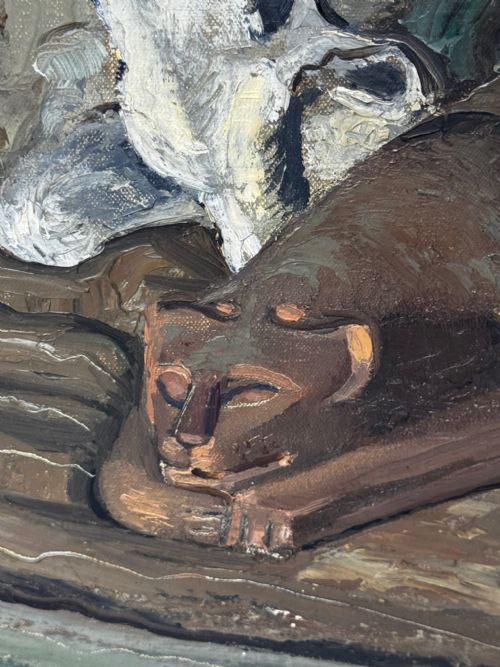 MODERNISM PAINTING SPRING 1947 A MOMENT OF NURTURE BY WILLIAM MCCANCE - ADDITIONAL PHOTO 7