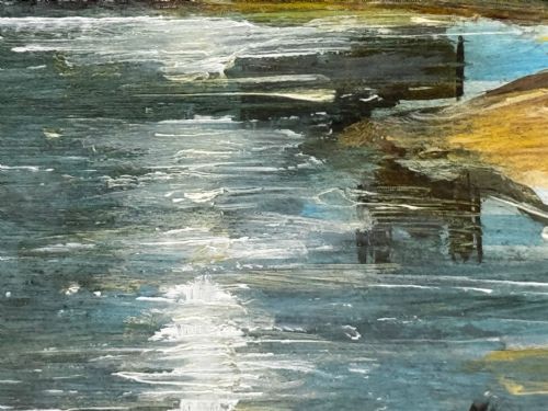 OIL PAINTING URQUHART CASTLE LOCH NESS IN MOONLIGHT AFTER JAMES BELL ANDERSON - ADDITIONAL PHOTO 11