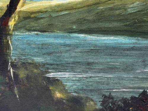 OIL PAINTING URQUHART CASTLE LOCH NESS IN MOONLIGHT AFTER JAMES BELL ANDERSON - ADDITIONAL PHOTO 22