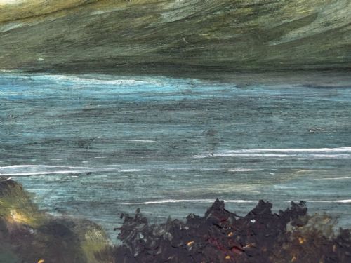 OIL PAINTING URQUHART CASTLE LOCH NESS IN MOONLIGHT AFTER JAMES BELL ANDERSON - ADDITIONAL PHOTO 23
