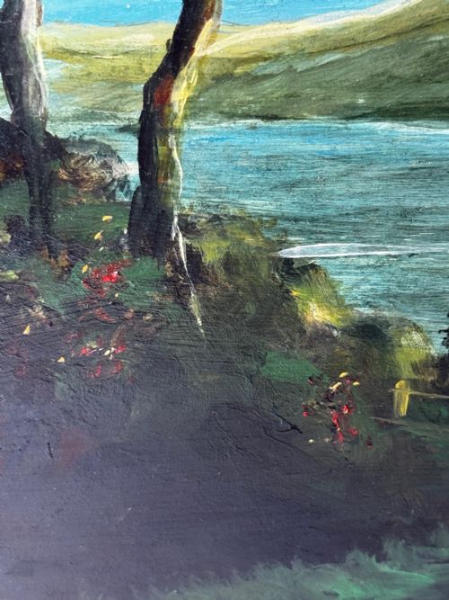 OIL PAINTING URQUHART CASTLE LOCH NESS IN MOONLIGHT AFTER JAMES BELL ANDERSON - ADDITIONAL PHOTO 28