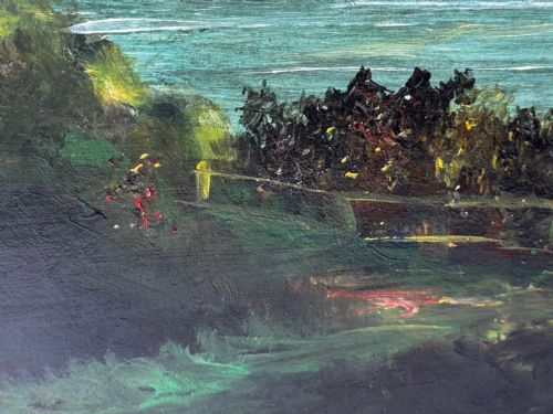 OIL PAINTING URQUHART CASTLE LOCH NESS IN MOONLIGHT AFTER JAMES BELL ANDERSON - ADDITIONAL PHOTO 29
