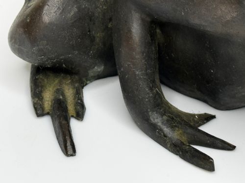 BRONZE FROG FOUNTAIN SPOUT SCULPTURE C1920 AFTER RAFFAELLO ROMANELLI - ADDITIONAL PHOTO 5