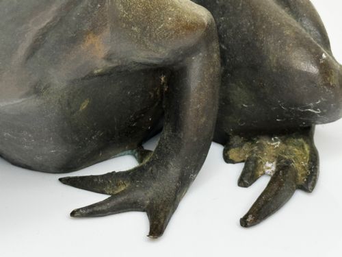 BRONZE FROG FOUNTAIN SPOUT SCULPTURE C1920 AFTER RAFFAELLO ROMANELLI - ADDITIONAL PHOTO 8