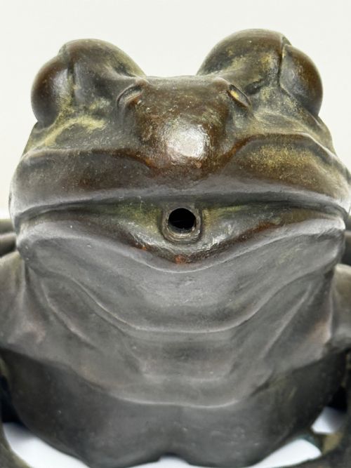 BRONZE FROG FOUNTAIN SPOUT SCULPTURE C1920 AFTER RAFFAELLO ROMANELLI - ADDITIONAL PHOTO 10