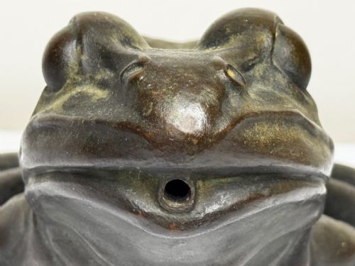 BRONZE FROG FOUNTAIN SPOUT SCULPTURE C1920 AFTER RAFFAELLO ROMANELLI - ADDITIONAL PHOTO 11
