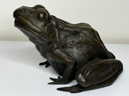 BRONZE FROG FOUNTAIN SPOUT SCULPTURE C1920 AFTER RAFFAELLO ROMANELLI - ADDITIONAL PHOTO 12
