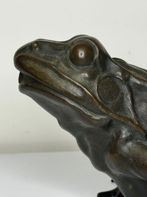 BRONZE FROG FOUNTAIN SPOUT SCULPTURE C1920 AFTER RAFFAELLO ROMANELLI - ADDITIONAL PHOTO 14