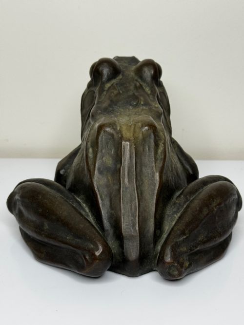 BRONZE FROG FOUNTAIN SPOUT SCULPTURE C1920 AFTER RAFFAELLO ROMANELLI - ADDITIONAL PHOTO 19