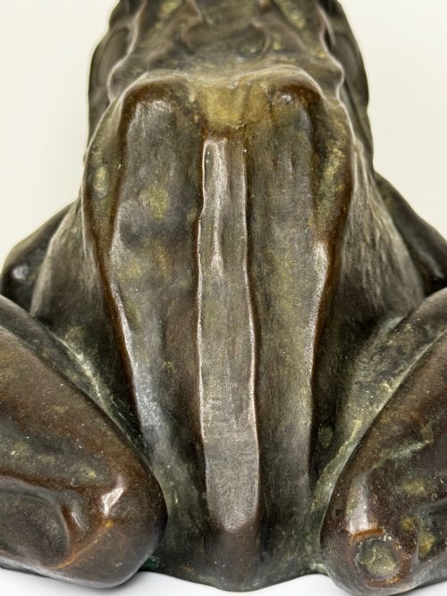 BRONZE FROG FOUNTAIN SPOUT SCULPTURE C1920 AFTER RAFFAELLO ROMANELLI - ADDITIONAL PHOTO 21