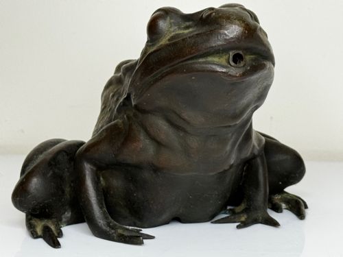 BRONZE FROG FOUNTAIN SPOUT SCULPTURE C1920 AFTER RAFFAELLO ROMANELLI - ADDITIONAL PHOTO 27