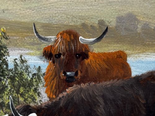 BEN NEVIS AND LOCH LINNHE A PASTORAL OIL PAINTING SCENE BY TOM SEYMOUR - ADDITIONAL PHOTO 14