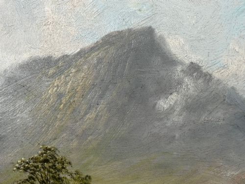 BEN NEVIS AND LOCH LINNHE A PASTORAL OIL PAINTING SCENE BY TOM SEYMOUR - ADDITIONAL PHOTO 17