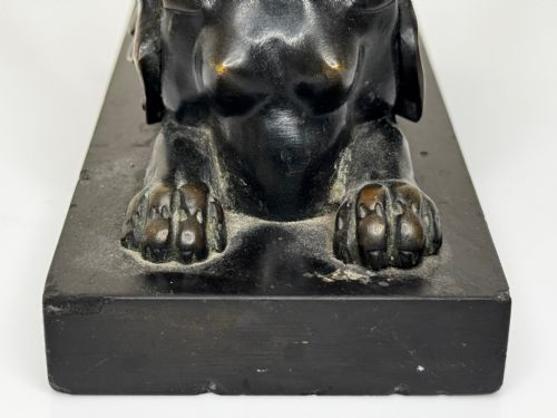 NEOCLASSICAL GRAND TOUR GILT BRONZE SPHINX SCULPTURE C1820 - ADDITIONAL PHOTO 4