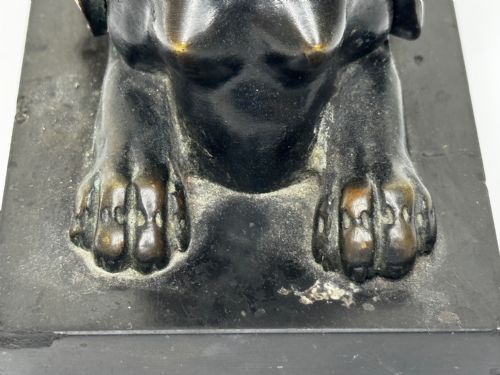 NEOCLASSICAL GRAND TOUR GILT BRONZE SPHINX SCULPTURE C1820 - ADDITIONAL PHOTO 6