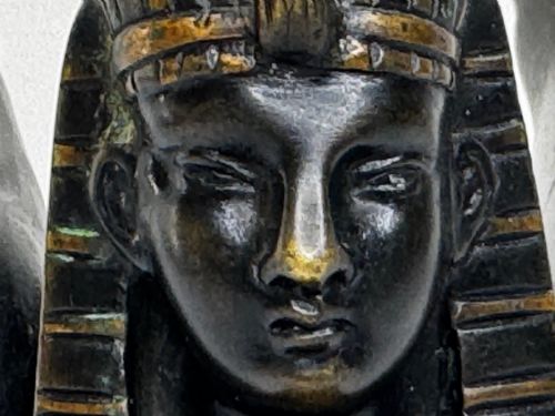 NEOCLASSICAL GRAND TOUR GILT BRONZE SPHINX SCULPTURE C1820 - ADDITIONAL PHOTO 11