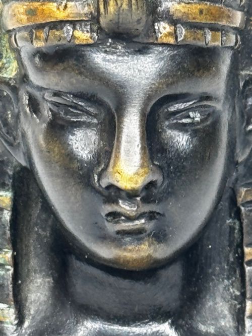 NEOCLASSICAL GRAND TOUR GILT BRONZE SPHINX SCULPTURE C1820 - ADDITIONAL PHOTO 12