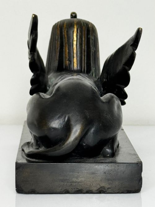 NEOCLASSICAL GRAND TOUR GILT BRONZE SPHINX SCULPTURE C1820 - ADDITIONAL PHOTO 21