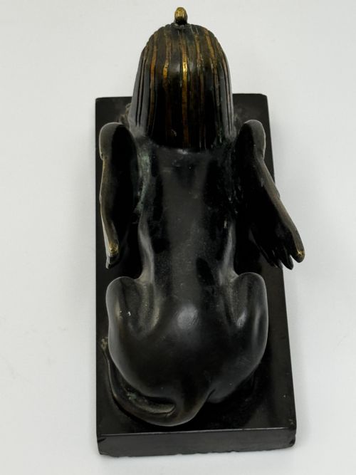 NEOCLASSICAL GRAND TOUR GILT BRONZE SPHINX SCULPTURE C1820 - ADDITIONAL PHOTO 23