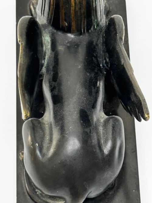 NEOCLASSICAL GRAND TOUR GILT BRONZE SPHINX SCULPTURE C1820 - ADDITIONAL PHOTO 24