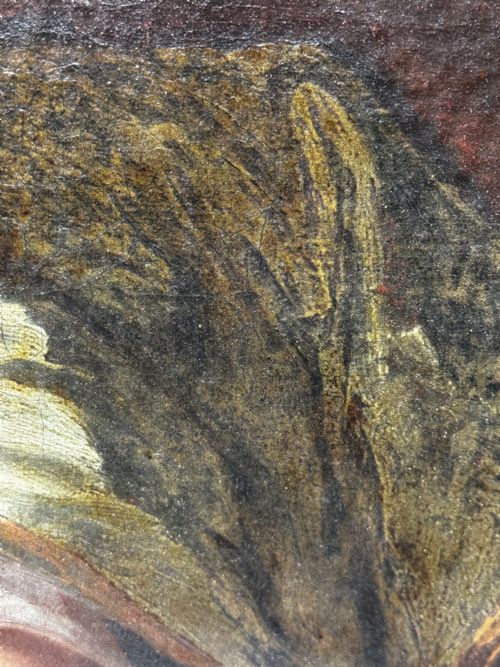 PAINTING AN ENDEARING BOND BOY WITH KING CHARLES SPANIEL PUPPY C1680 CIRCLE OF MARY BEALE - ADDITIONAL PHOTO 10