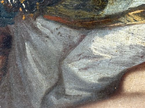 PAINTING AN ENDEARING BOND BOY WITH KING CHARLES SPANIEL PUPPY C1680 CIRCLE OF MARY BEALE - ADDITIONAL PHOTO 12