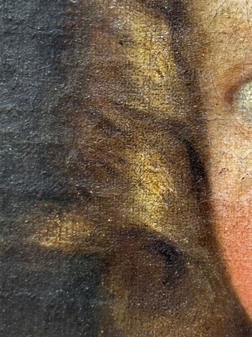 PAINTING AN ENDEARING BOND BOY WITH KING CHARLES SPANIEL PUPPY C1680 CIRCLE OF MARY BEALE - ADDITIONAL PHOTO 26