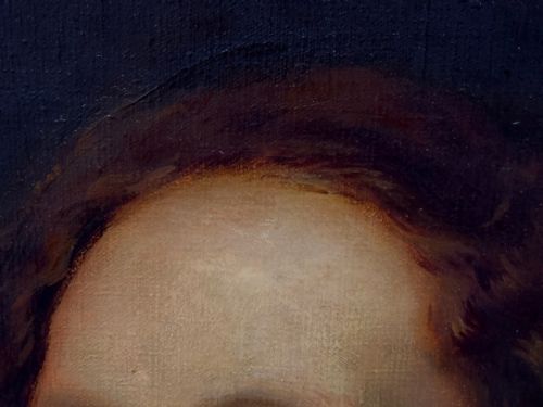 OIL PAINTING GILT FRAMED A LADY OF GENOA PORTRAIT AFTER VAN DYCK - ADDITIONAL PHOTO 11