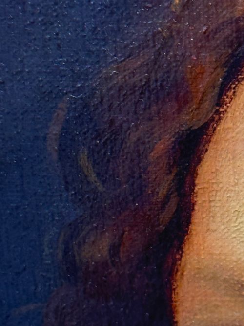 OIL PAINTING GILT FRAMED A LADY OF GENOA PORTRAIT AFTER VAN DYCK - ADDITIONAL PHOTO 17