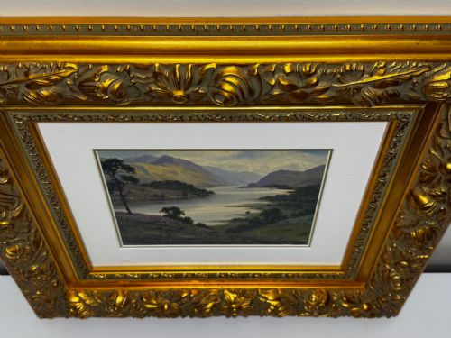 EDWARD HORACE THOMPSON LAKE DISTRICT PAINTING C1925 FRAMED GLAZED - ADDITIONAL PHOTO 5