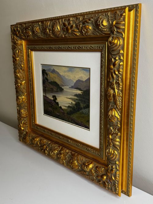 EDWARD HORACE THOMPSON LAKE DISTRICT PAINTING C1925 FRAMED GLAZED - ADDITIONAL PHOTO 9