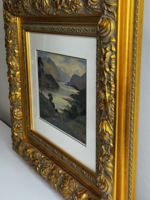 EDWARD HORACE THOMPSON LAKE DISTRICT PAINTING C1925 FRAMED GLAZED - ADDITIONAL PHOTO 10