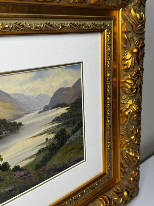 EDWARD HORACE THOMPSON LAKE DISTRICT PAINTING C1925 FRAMED GLAZED - ADDITIONAL PHOTO 12