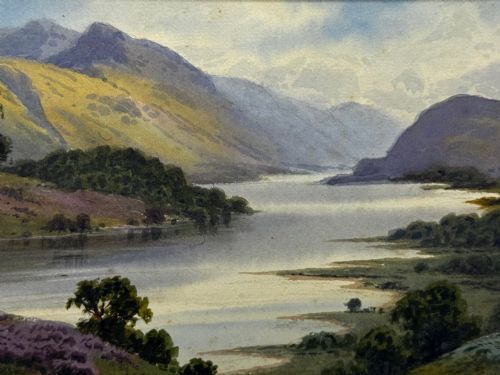 EDWARD HORACE THOMPSON LAKE DISTRICT PAINTING C1925 FRAMED GLAZED - ADDITIONAL PHOTO 14