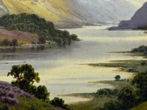 EDWARD HORACE THOMPSON LAKE DISTRICT PAINTING C1925 FRAMED GLAZED - ADDITIONAL PHOTO 16