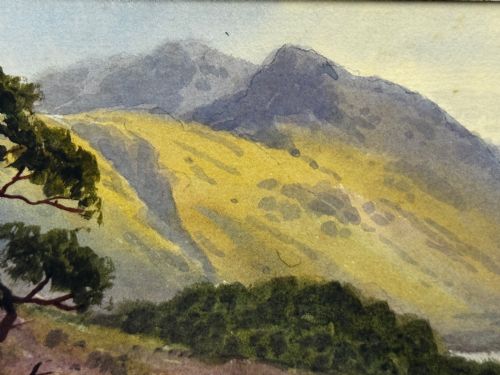 EDWARD HORACE THOMPSON LAKE DISTRICT PAINTING C1925 FRAMED GLAZED - ADDITIONAL PHOTO 18