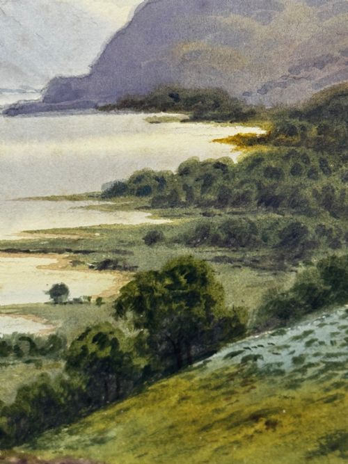 EDWARD HORACE THOMPSON LAKE DISTRICT PAINTING C1925 FRAMED GLAZED - ADDITIONAL PHOTO 21